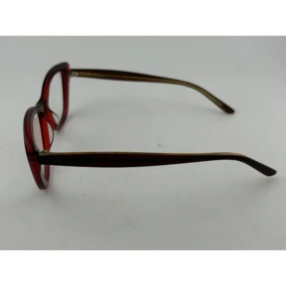 LINEA ROMA - CLASS 317 C2 51-15-140 Red and Gold Glitter Plastic Glasses Frames - Picture 2 of 5